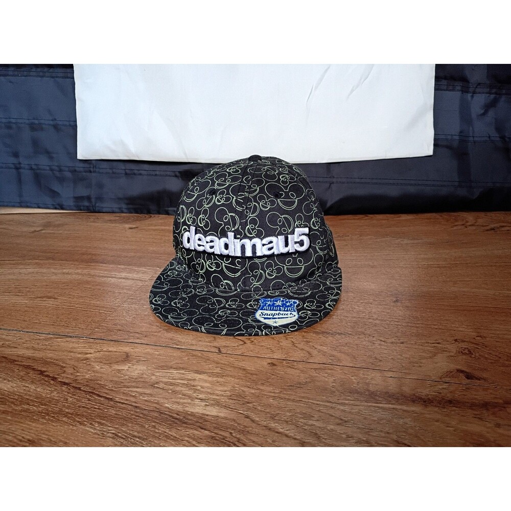Deadmau5 Authentic Snapback Hat Black/Green